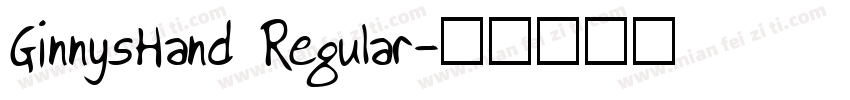 GinnysHand Regular字体转换